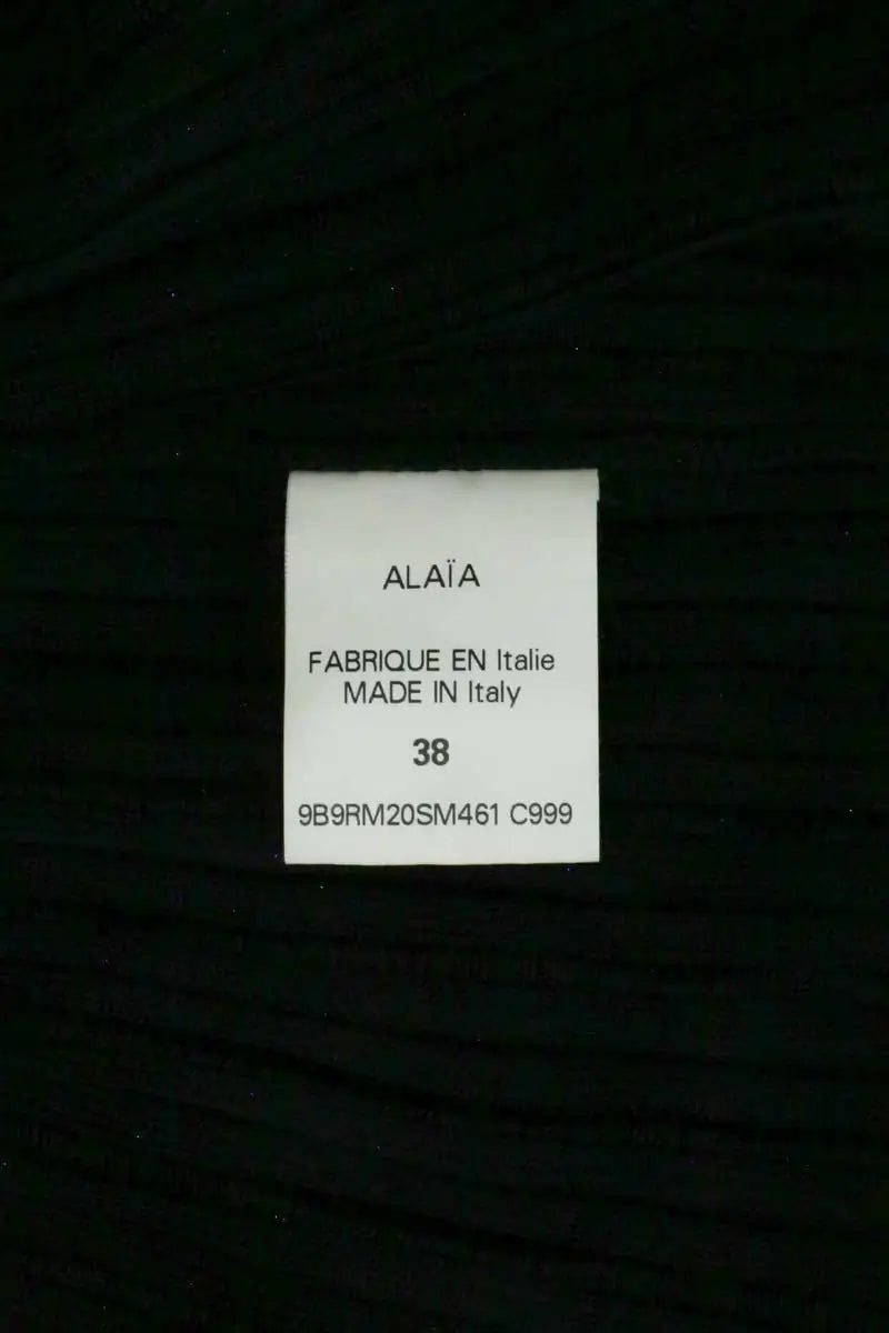 Robe Alaïa Noir en Viscose