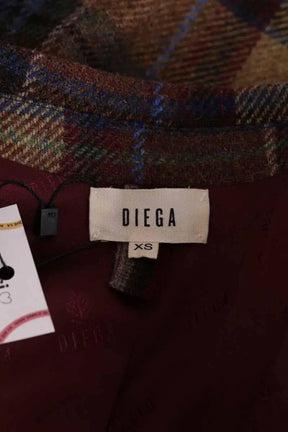 Manteau Diega Marron en Laine