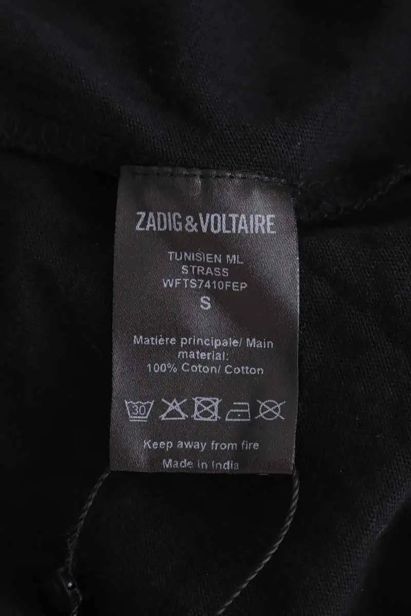 T-shirt Zadig & Voltaire Noir en Coton