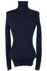 Pull Barbara Bui Bleu en Soie, taille XS - Seconde Main