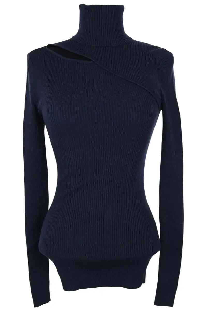Pull Barbara Bui Bleu en Soie, taille XS - Seconde Main