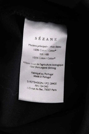 T-shirt Sézane Noir en Coton