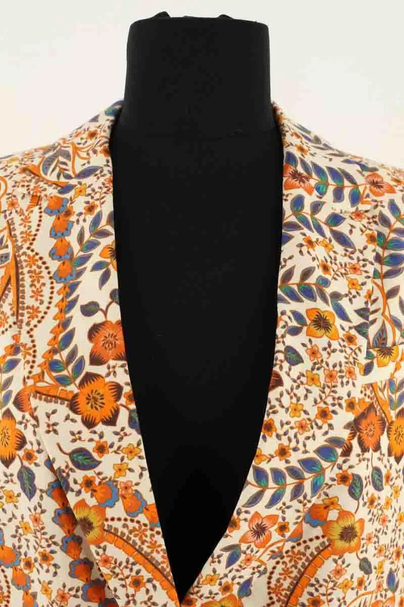 Blazer Sézane Orange en Lin