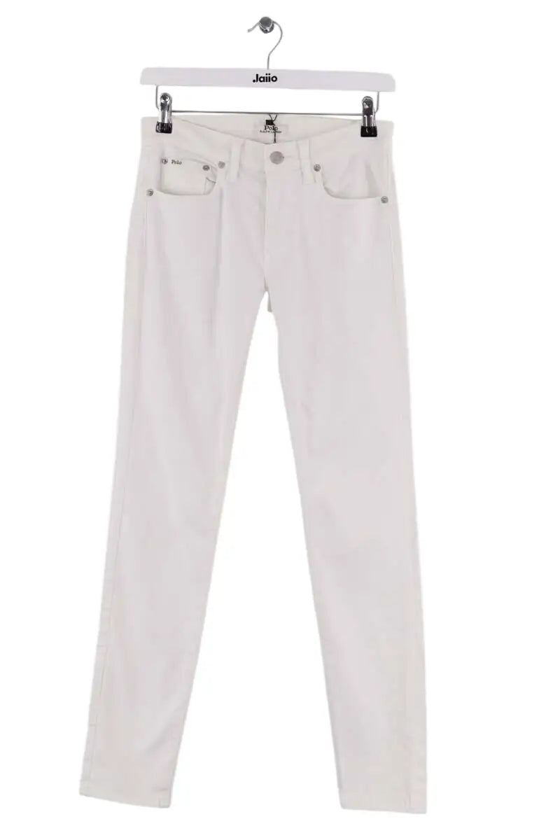 Jean slim Ralph Lauren Blanc en Coton, taille S - Seconde Main