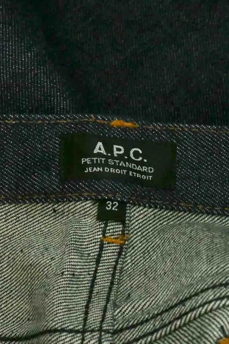 Jean droit APC Marine en Coton