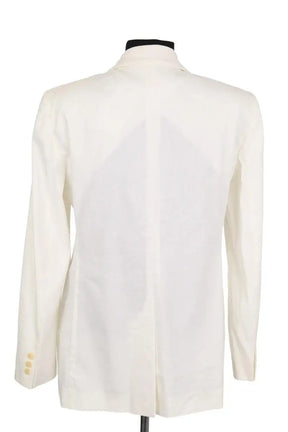 Blazer Emporio Armani Blanc en Synthétique