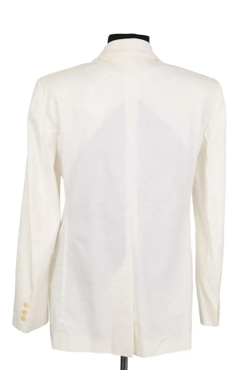Blazer Emporio Armani Blanc en Synthétique