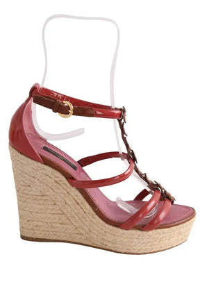 Talons Louis Vuitton Rouge en Cuir, taille 36 - Seconde Main