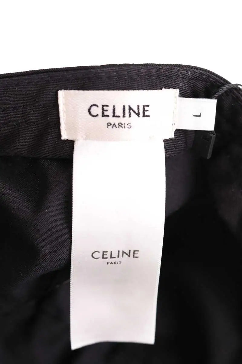 Casquette Celine Noir en Coton
