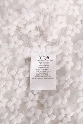 Blouse Maje Blanc en Synthétique