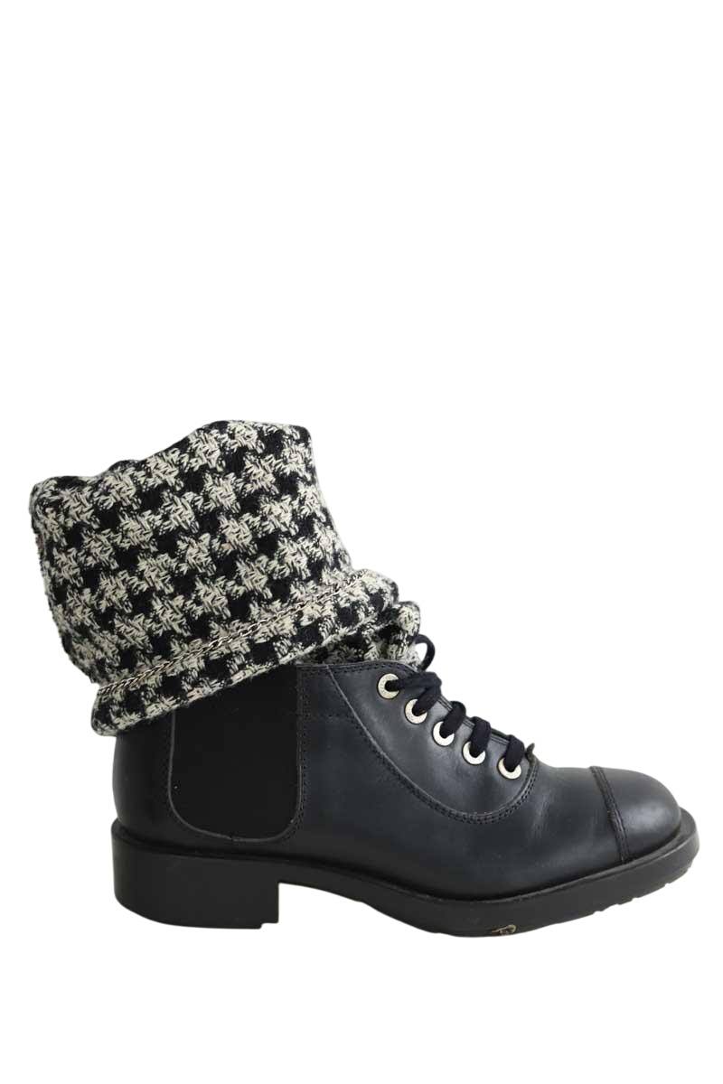 Boots Chanel  Noir