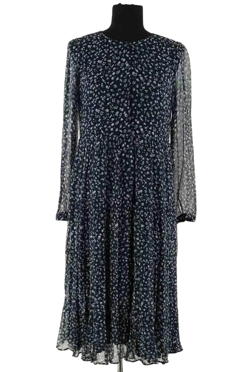 Robe Sézane Bleu en Viscose, taille S - Seconde Main