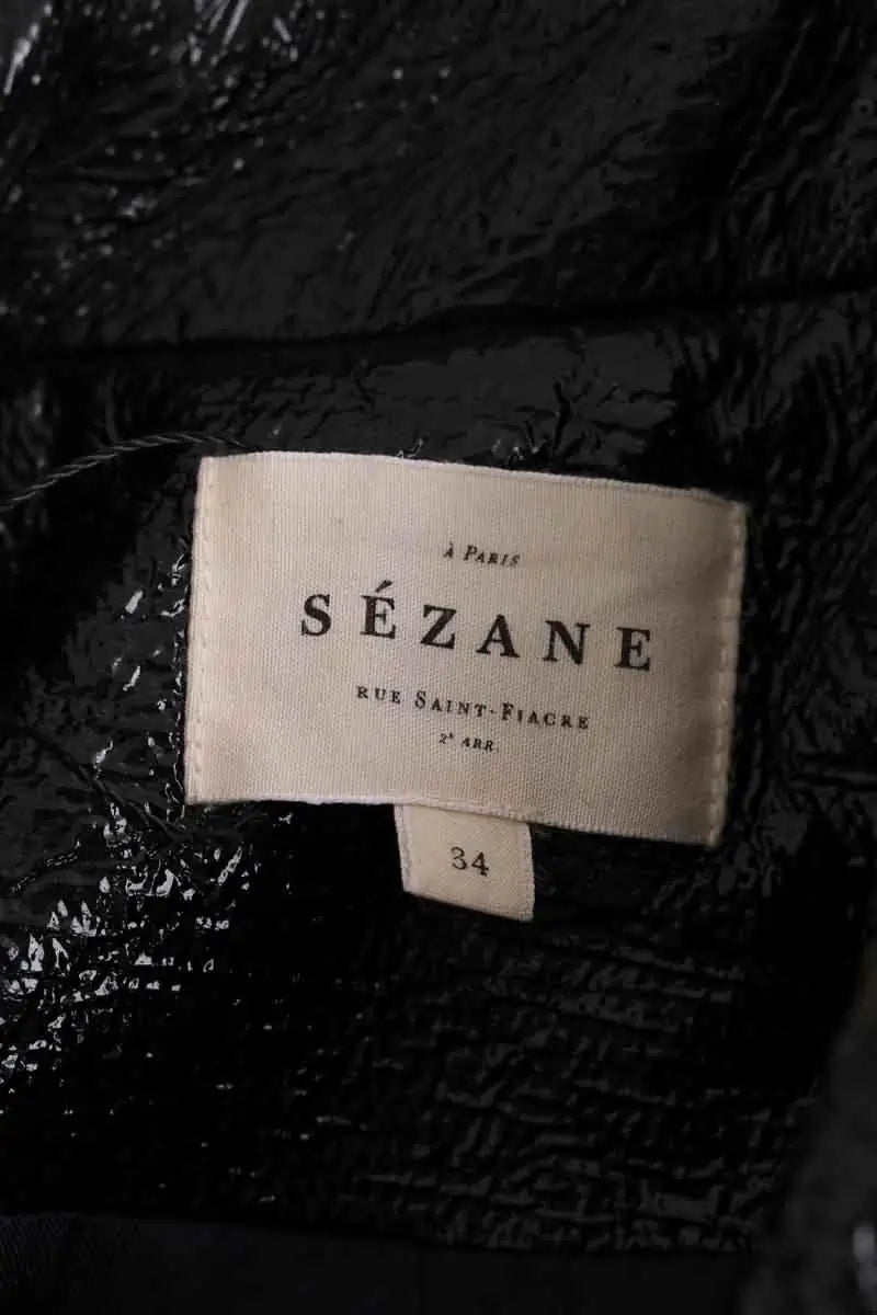 Veste Sézane Noir en Coton
