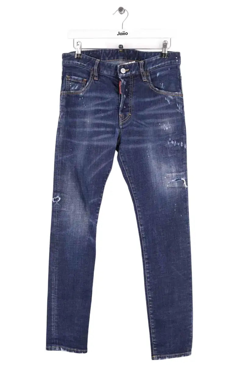 Jean slim Dsquared2 Bleu en Coton, taille XL - Seconde Main