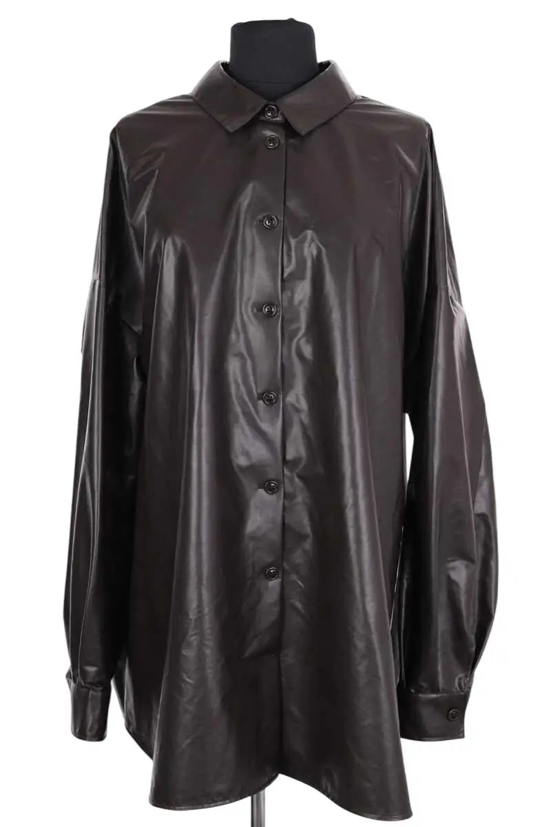 Chemise Marina Rinaldi Marron en Synthétique, taille XXL - Seconde Main