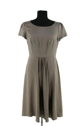 Robe Tara Jarmon Gris en Soie, taille L - Seconde Main