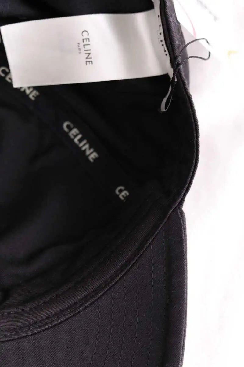 Casquette Celine Noir en Coton