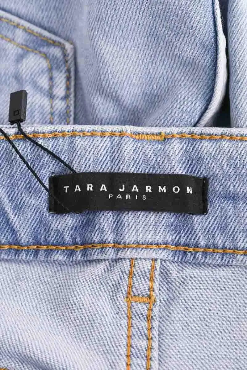 Jean droit Tara Jarmon Bleu en Coton