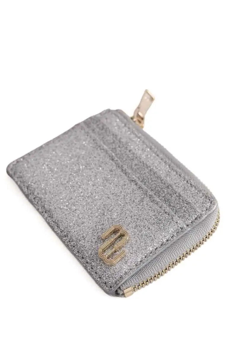 Porte-carte Maje Argent en Tissu