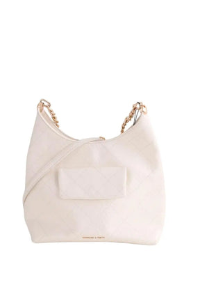 Sac porté épaule Charles & Keith Beige en Cuir - Seconde Main