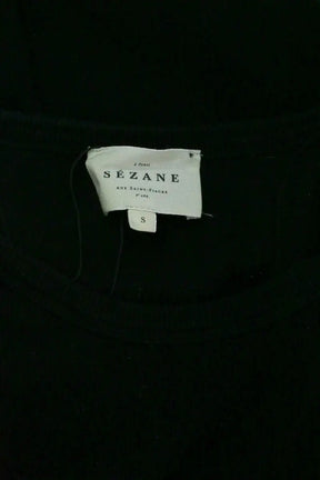 Top sans manche Sézane Noir en Coton