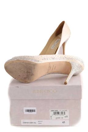Talons Jimmy Choo Beige en Cuir