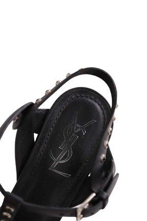 Talons Yves Saint Laurent Noir en Cuir