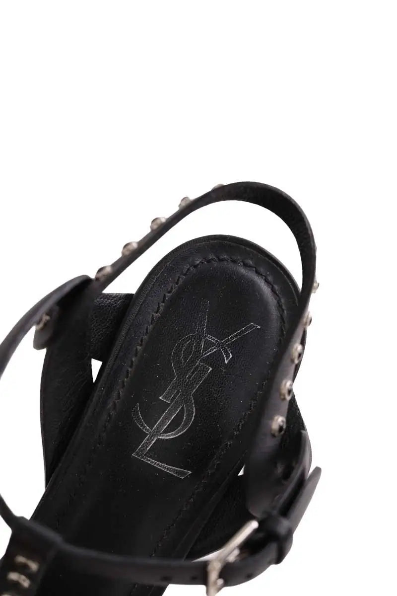 Talons Yves Saint Laurent Noir en Cuir