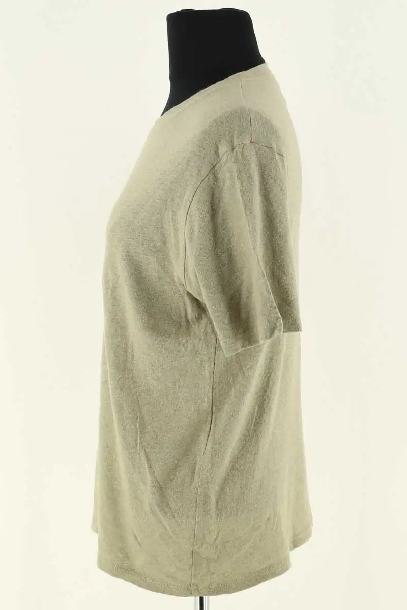 T-shirt Sézane Kaki en Coton