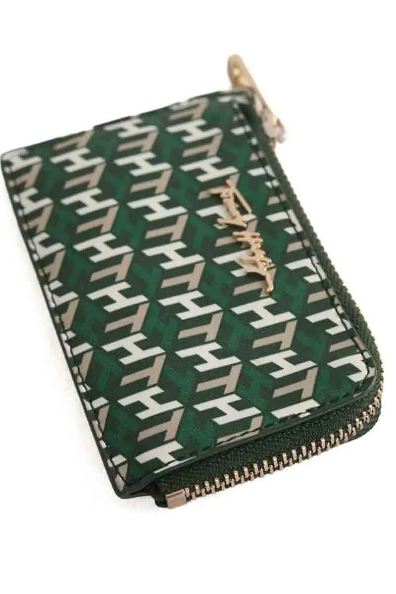 Porte-carte Tommy Hilfiger Vert en Cuir