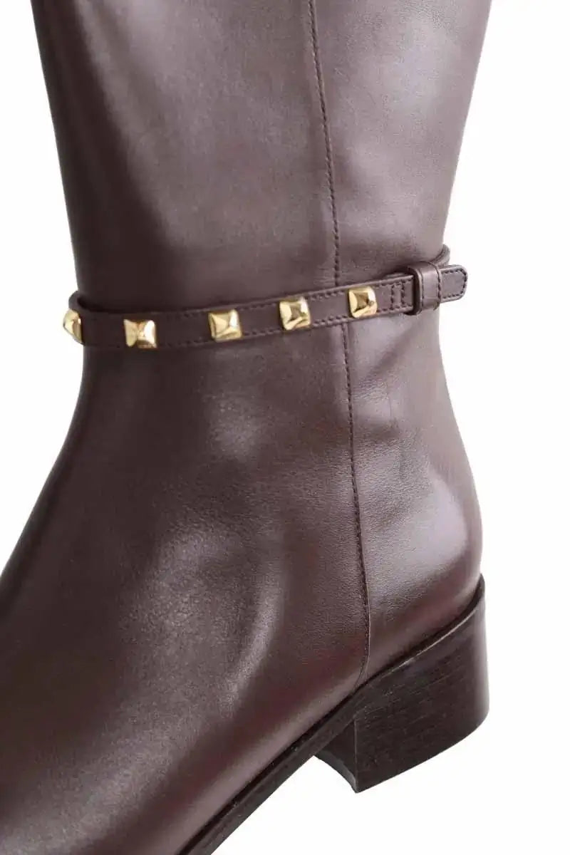 Bottes LK Bennett Stevie Marron en Cuir