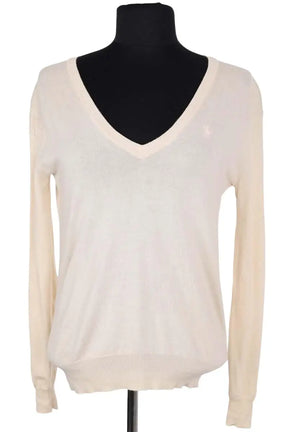 Pull Ralph Lauren Beige en Viscose, taille XS - Seconde Main