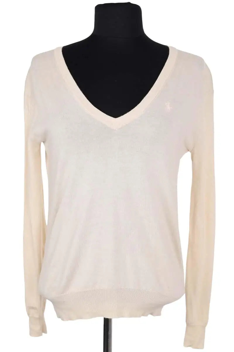 Pull Ralph Lauren Beige en Viscose, taille XS - Seconde Main