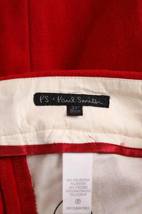 Pantalon droit Paul Smith Rouge en Laine