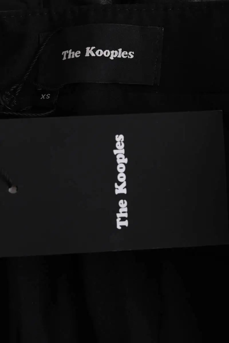 Mini jupe The Kooples Noir en Cuir
