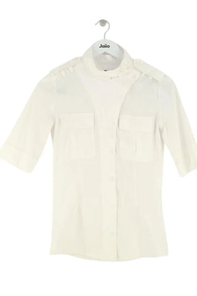 Chemise Barbara Bui Blanc en Coton, taille S - Seconde Main