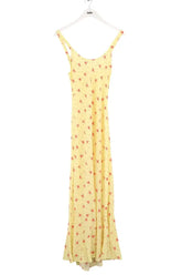 Robe Réalisation Jaune en Soie, taille S - Seconde Main