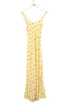 Robe Réalisation Jaune en Soie, taille S - Seconde Main