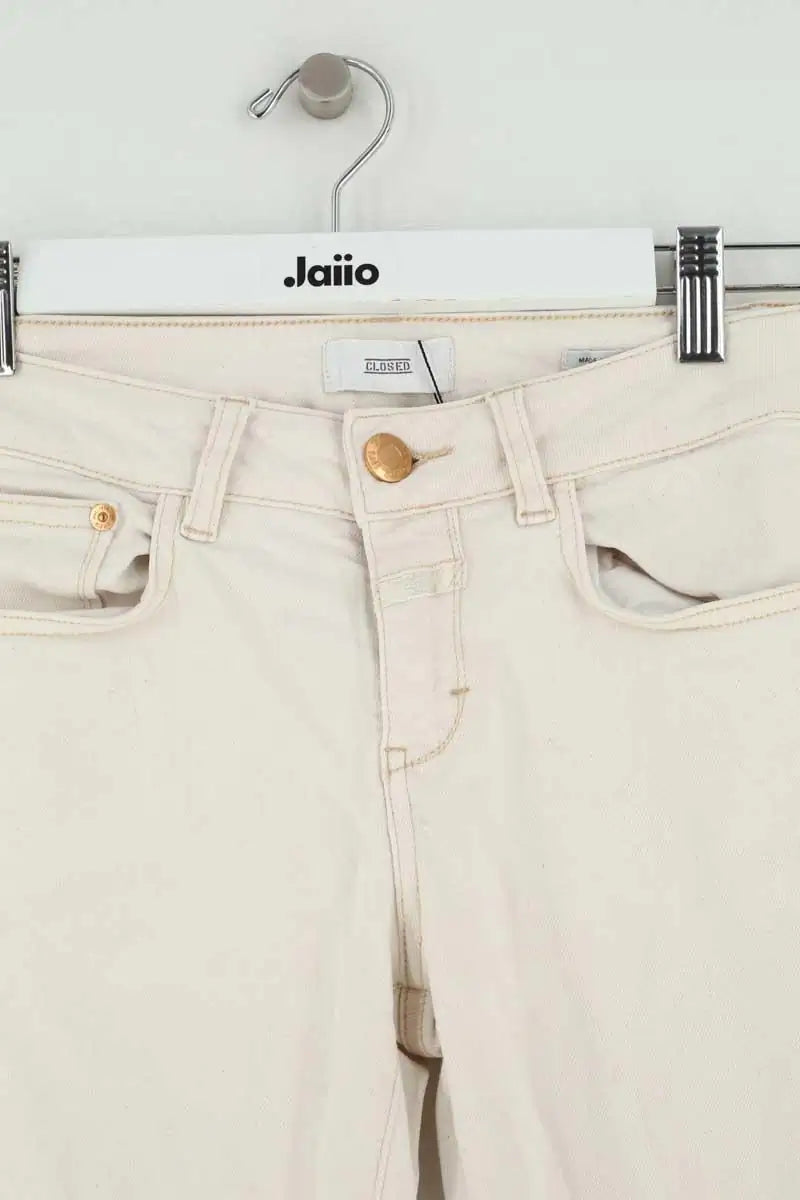 Jean droit Closed Beige en Coton
