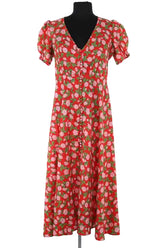 Robe Rouje Rouge en Synthétique, taille M - Seconde Main