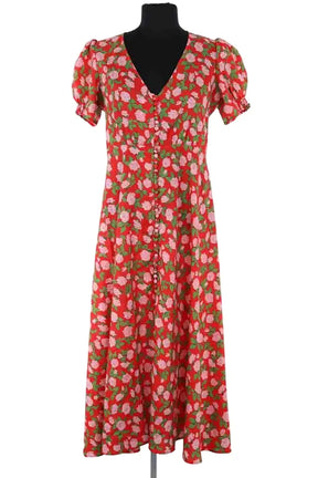 Robe Rouje Rouge en Synthétique, taille M - Seconde Main