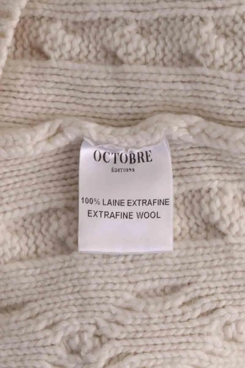 Pull Octobre Beige en Laine