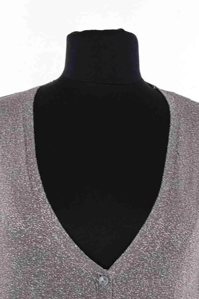 Gilet Patrizia Pepe Gris en Viscose
