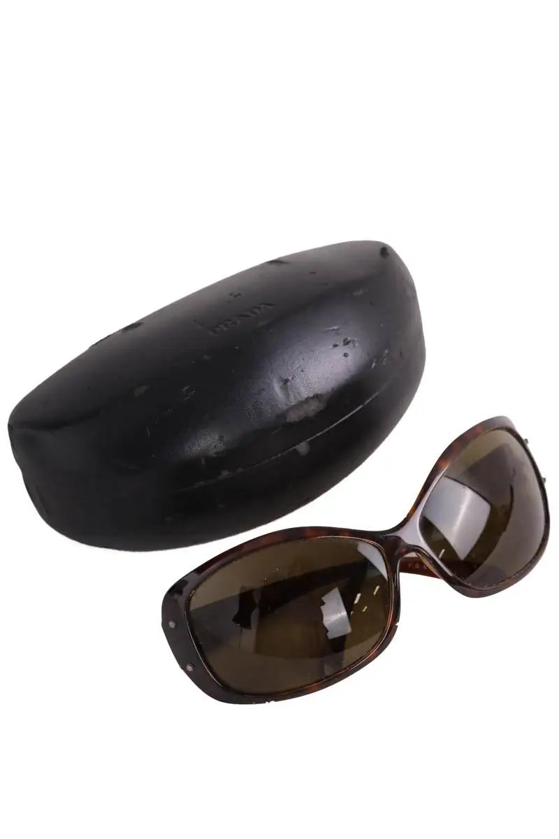 Lunettes de protection Prada Marron en Plastique