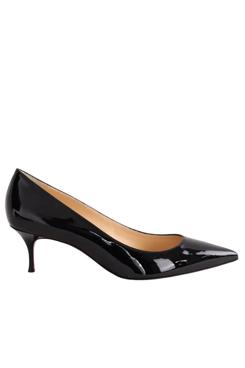 Talons Christian Louboutin Noir en Cuir verni, taille 39 - Seconde Main