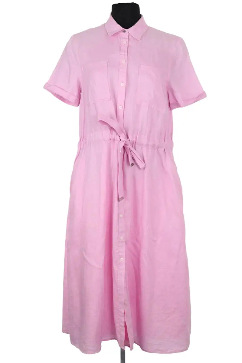 Robe Tommy Hilfiger Rose en Lin, taille M - Seconde Main