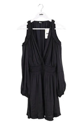 Robe The Kooples Noir en Synthétique, taille S - Seconde Main