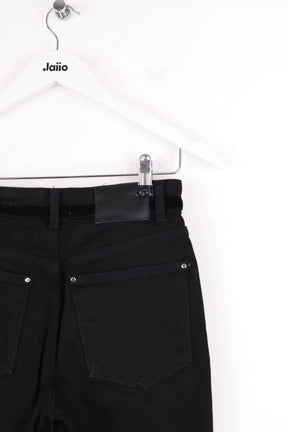 Jean droit Claudie Pierlot Noir en Coton - élasthanne