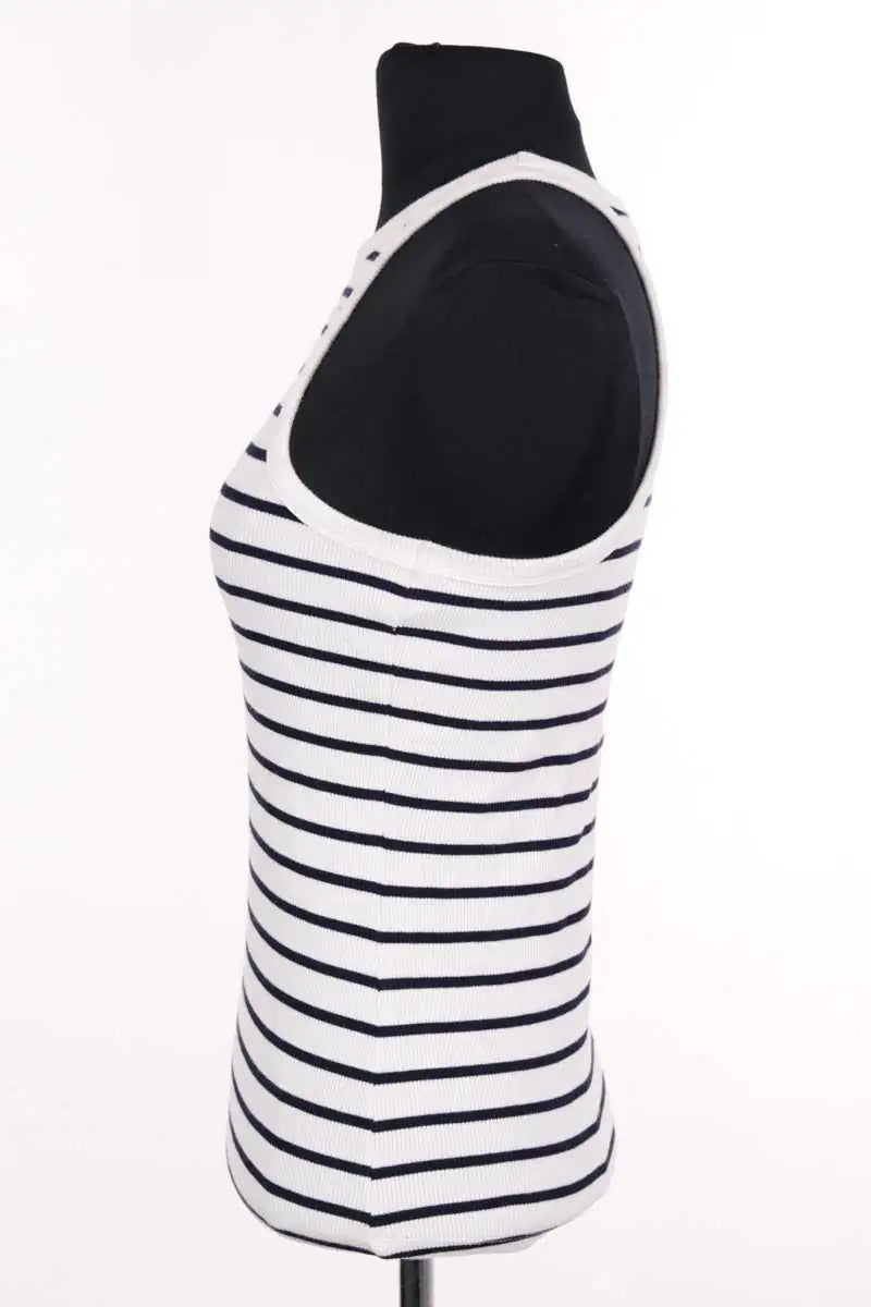 Top sans manche Sézane Blanc en Coton