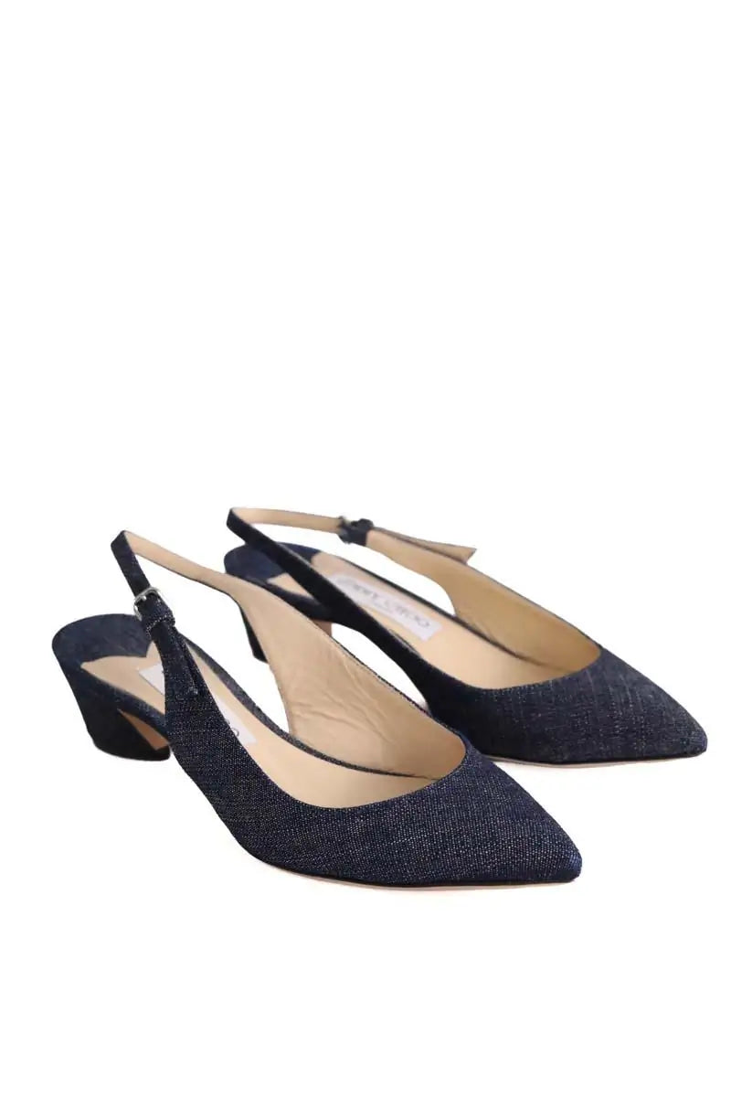 Talons Jimmy Choo Bleu en Cuir